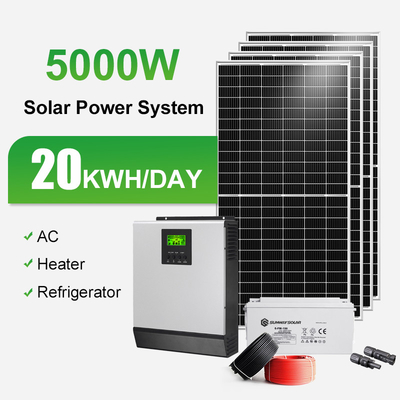 CHINA 10000w Mono Panel Gerador de Energia Solar Kit Off Grid Sistema de Energia Solar Para Casa fornecedor