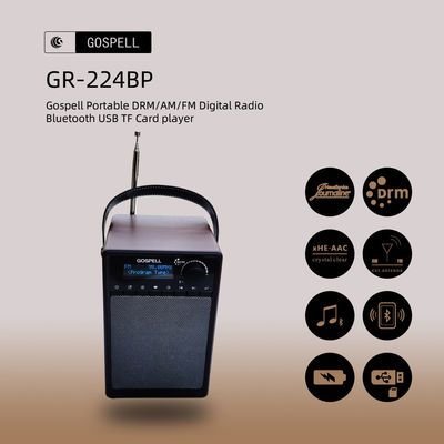 CHINA Receptor de rádio portátil de Gospell DRM do jogador de Digitas da faixa do mundo fornecedor