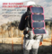 Painéis solares flexíveis de 28 W ETFE à prova d'água 12 V/15 V Sistema de armazenamento de energia solar para acampamento fornecedor